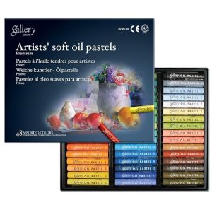 MUNGYO Gallery Soft Oil Pastels 48 Colors – Professional Blendable Pastel Sticks for Drawing & Coloring