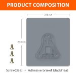 HA-SHI-1-Bracket-Adhesive-Door-Stopper-Mount-No-Drill-Black-B0B92QFJ4X-2