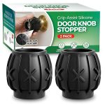 HA-SHI-2-Covers-Silicone-Door-Knob-Cover-and-Wall-Protector-Black-B0GJRNVZJT