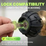 HA-SHI-2-Covers-Silicone-Door-Knob-Cover-and-Wall-Protector-Black-B0GJRNVZJT-5