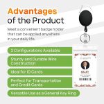 HA-SHI-2-Pack-Retractable-ID-Badge-Holders-with-Carabiner-Clip-Key-Ring-Keychain-Heavy-Duty-Clear-Vertical-Lanyar-B0DPH3B243-3