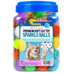 HA-SHI-200pc-Sparkle-Cat-Toy-Balls-12in-Tinsel-Poms-for-Kittens-B0GKFGXSDX