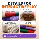 HA-SHI-21pc-Cat-Chew-Rope-with-Catnip-Kitten-Teething-Dental-Kicker-Toy-B0H32TQMRH-6