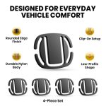 HA-SHI-Car-Shoulder-Strap-Positioner-Clip-for-Neck-Comfort-Black-4-Pack-B0HFZW32PC-2