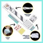 HA-SHI-Cat-Door-Adjustable-Latch-Child-Pet-Proofing-Locks-Adjustable-Latch-Buddy-Pet-Stopper-Multi-Use-Safety-Strap-B08HRT6H2K-4