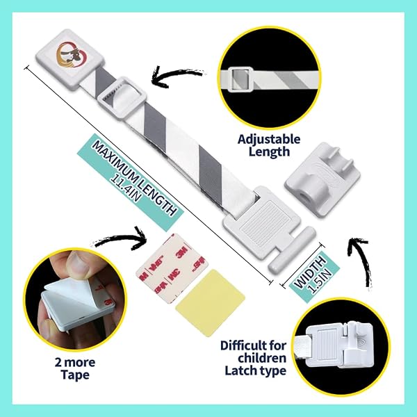 HA-SHI-Cat-Door-Adjustable-Latch-Child-Pet-Proofing-Locks-Adjustable-Latch-Buddy-Pet-Stopper-Multi-Use-Safety-Strap-B08HRT6H2K-4