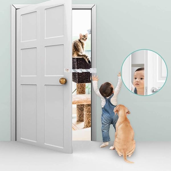 HA-SHI-Cat-Door-Adjustable-Latch-Child-Pet-Proofing-Locks-Adjustable-Latch-Buddy-Pet-Stopper-Multi-Use-Safety-Strap-B08HRT6H2K-7