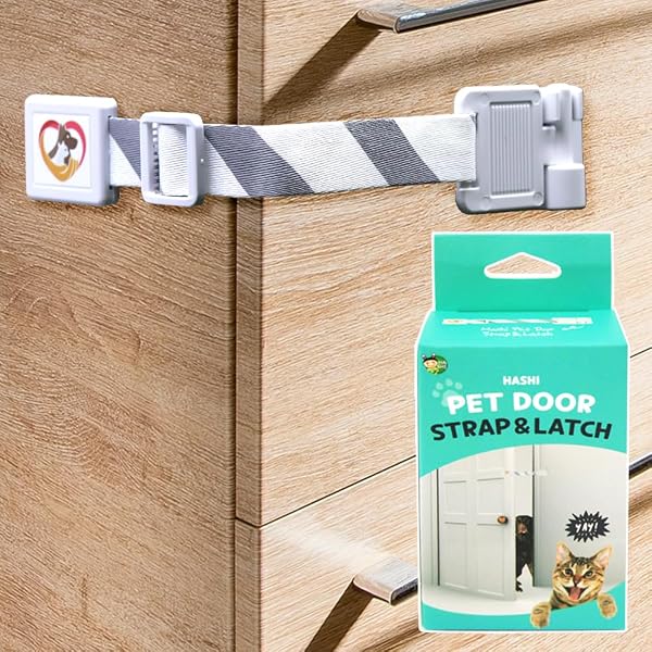 HA-SHI-Cat-Door-Adjustable-Latch-Child-Pet-Proofing-Locks-Adjustable-Latch-Buddy-Pet-Stopper-Multi-Use-Safety-Strap-B08HRT6H2K
