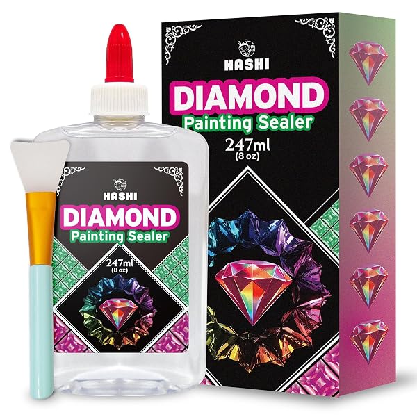 HA-SHI-Diamond-Painting-Sealer-Glue-Kit-with-Silicone-Applicator-8oz-247ml-Quick-Dry-Waterproof-Shiny-Finish-Wate-B0F6W7VFCR
