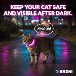 HA-SHI-LED-Cat-Collar-with-Bell-USB-Rechargeable-3-Flashing-Modes-Breakaway-Safety-Buckle-Lightweight-Glow-in-Dar-B0GH77PPBL-4