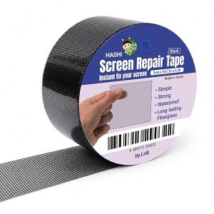 HA SHI Screen Repair Kit for Windows or Doors (2" x 15FT) 3-Layer Strong Adhesive Tape Mosquito Screenmend Tape, Screen Repair Patch, Fiberglass Covering Mesh for Holes