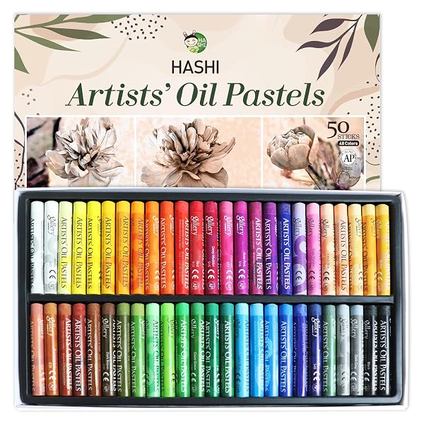 HA SHI Soft Oil Pastels Set Art Supplies for Artist, Gallery Oil Painting Stick, Classroom Set, Professional Oil Crayons, Ideal for Professional Artists