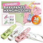 HASHI-Baby-Clothes-Pants-Clips-Non-Slip-Hanger-Clips-with-Strong-Grip-Space-Saving-Organizer-for-Baby-Toddler-Laun-B0G2TT75ZX