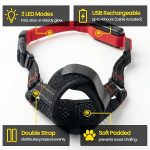 HASHI-LED-Dog-Muzzle-with-3-Light-Modes-Breathable-Mesh-Muzzle-for-Small-Dogs-Padded-Mouth-Cover-for-Grooming-and-Vet-B0H3ZF6YYR-2