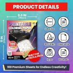 HASHI-Printable-Coloring-Paper-100-Sheets-85x11-32lb-Thick-Printer-Paper-B0GGH86DY4-7