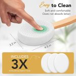 HASHI-Self-Tanner-Applicator-Includes-4-Reusable-Pads-Long-Handle-for-Easy-Back-Application-Perfect-for-Smooth-and-B0DPGXKQQ7-5