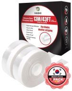 HASHI-Shower-Door-Seal-Strip-511-Inch-Total-2-Pack-Five-Layer-Adhesive-Silicone-Sweep-for-Bottom-Side-25mm-B09WTTRLMZ