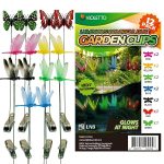 VIOLETTO-12-Clips-Glow-in-the-Dark-Garden-Ornaments-Dragonfly-Butterfly-B0GX94H9RD