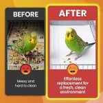 VIOLETTO-120-Sheets-Bird-Cage-Liner-Paper-20-x-18-in-Plain-Unprinted-B0GVJCGYNX-2