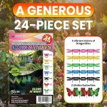 VIOLETTO-24-Stakes-Glow-in-the-Dark-Garden-Art-Dragonfly-Butterfly-10-in-B0GX9WJ9BZ-2