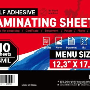 VIOLETTO Self Adhesive Laminating Sheets, No-Machine Needed, QuickPeel, Instashield, Stick&GO